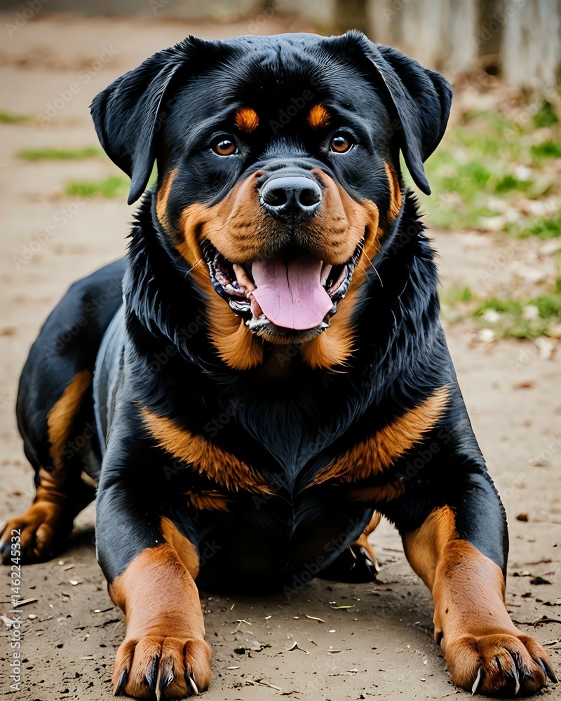 Majestic Rottweiler Dog Portrait Powerful, Loyal, and Stunning Majestic Rottweiler Dog Portrait Powerful, Loyal, and Stunning