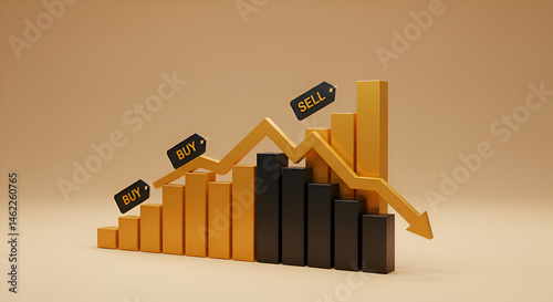Business Growth Chart with Rising Revenue