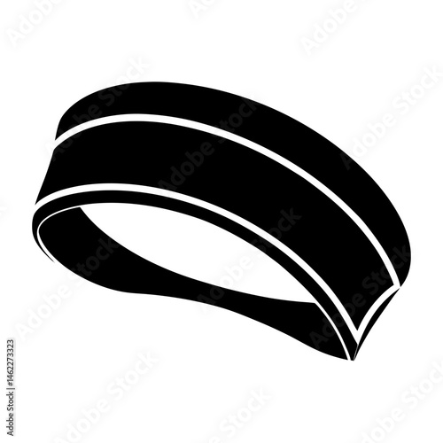 Sports Headband silhouette vector