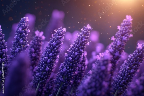 Close-up of Exquisite Lavender Blooms