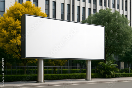 Wallpaper Mural Blank billboard in an urban setting, ready for advertising Torontodigital.ca