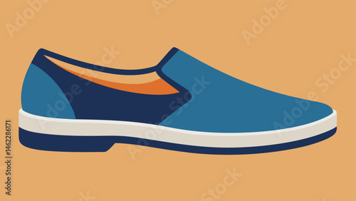 SlipOn Design A pair of sleek slipon shoes featuring a wide opening and elastic bands for easy access set against a plain background to highlight comfort and convenience.