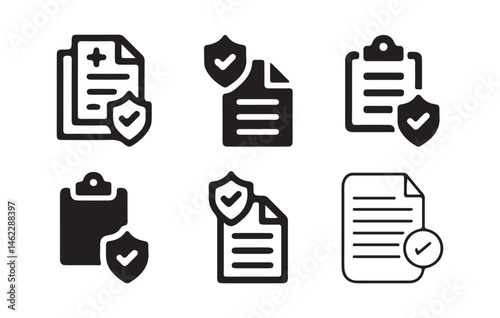 Document line icons. Editable stroke. For website marketing design, logo, app, template. Vector Illustration eps 10