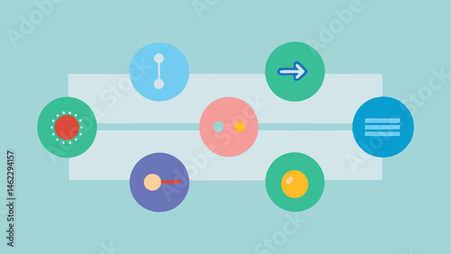 Interactive Elements Graphical representations of interactive buttons that allow users to toggle between different biomarker categories or timeline views.