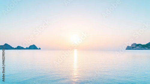 Wallpaper Mural Serene Sunrise Over Calm Waters Torontodigital.ca