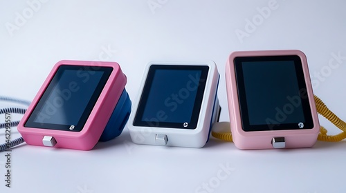 Portable medical devices with display screens.