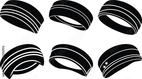 Sports Headband silhouette vector