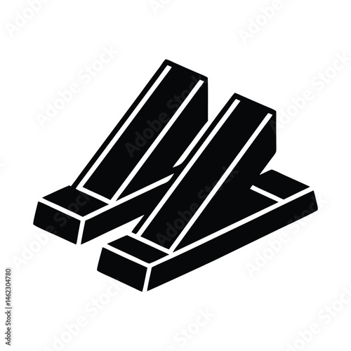 starting block, race blocks, track equipment, athletics, track and field illustration vector art