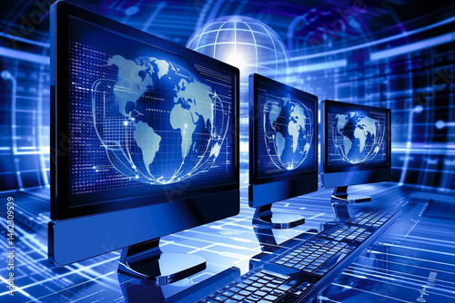 Information communication technology digital network computer.
