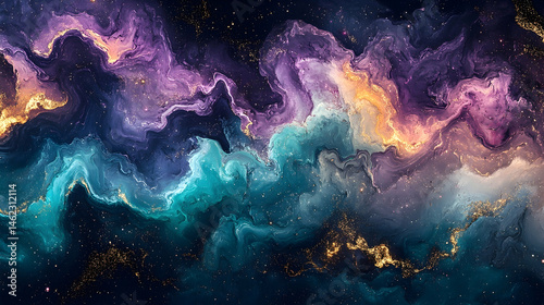 Abstract swirling colors in a vibrant, fluid design.