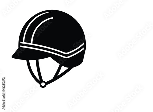 polo helmet sports gear horse riding polo safety helmet vector illustration