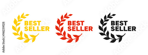 Best Seller Stickers. Best seller badge