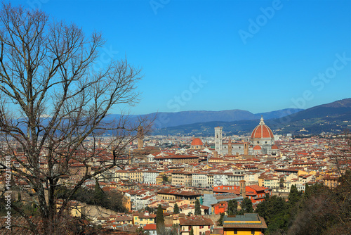 Obraz na płótnie Panoramic view of the city of Florence in central Italy w salonie