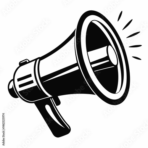 megaphone isolated on white