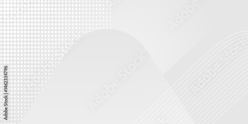 Abstract white background. Modern simple white and grey geometric design.  Suit for booklet, brochure, banner, poster, website, flyer, cover, corporate, backdrop. Vector illustration