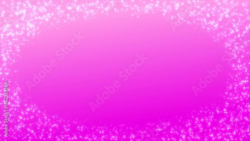 Animation d'un cadre de titre scintillant en dégradé de couleur rose : pour l'ouverture et le matériel d'arrière-plan.
