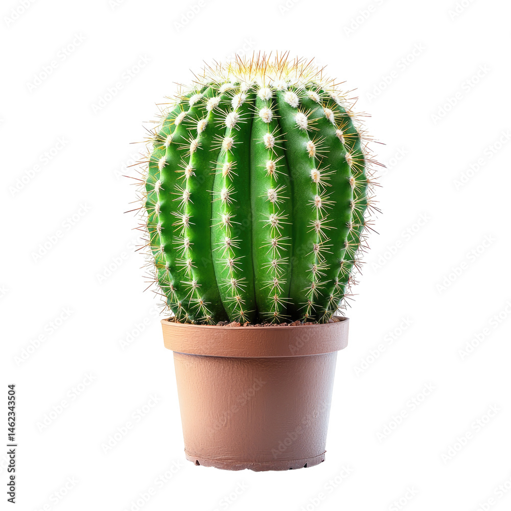 Round cactus in pot Round cactus in pot