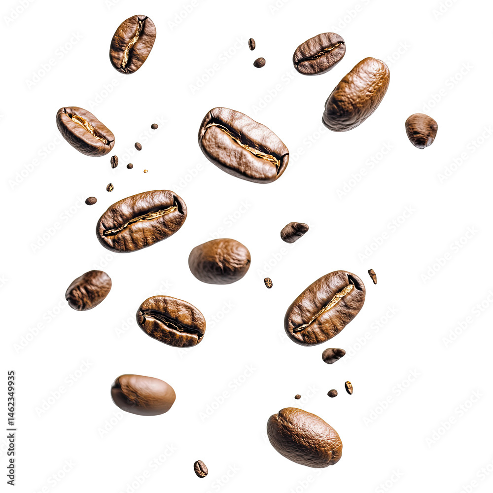Fototapeta premium Coffee beans in motion