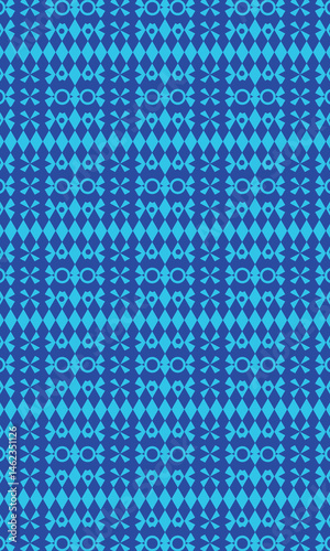 Abstract blue tribal pattern aesthetic background