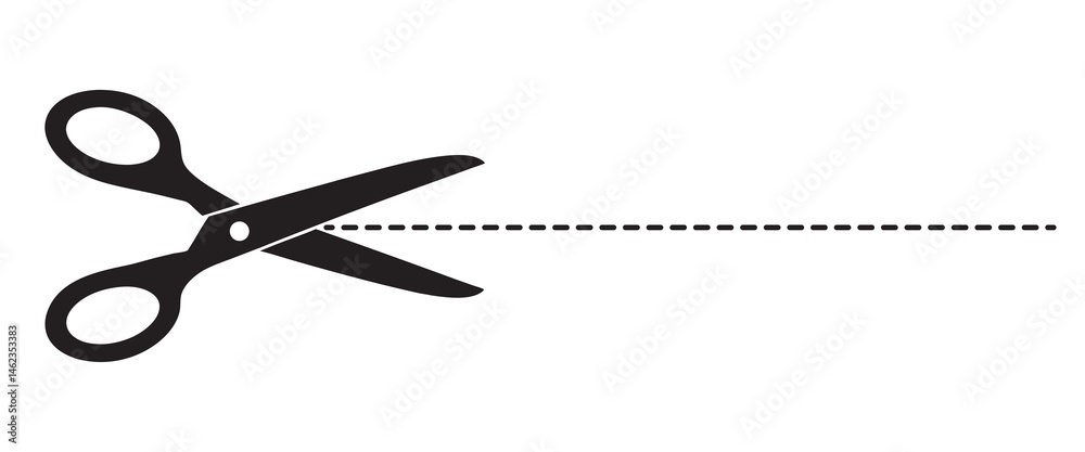 scissor silhouette, scissor icon vector illustration on a white background scissor silhouette, scissor icon vector illustration on a white background