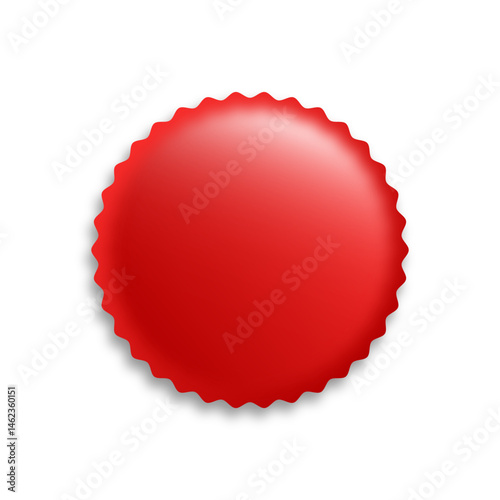 Red Shields and Badges in Various Shapes for Premium Recognition
