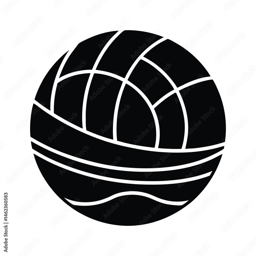 Fototapeta premium Water Polo Ball vector illustration design