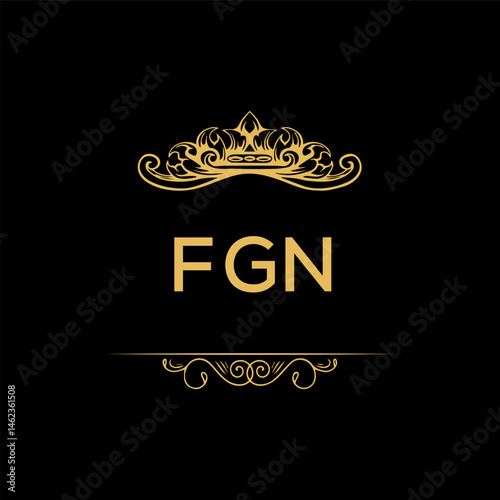 FGN letter logo creative design with vector graphic,