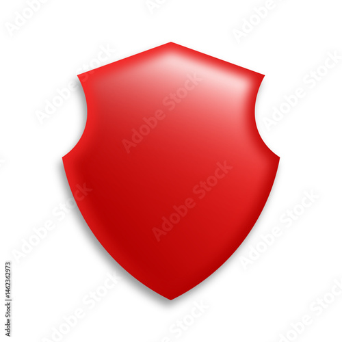 Red Shields and Badges in Various Shapes for Premium Recognition