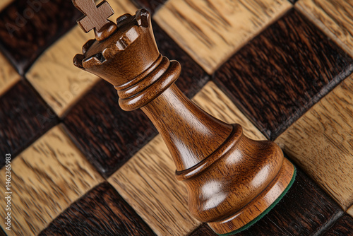 In chess, the king can move one square in any direction (horizontally, vertically, or diagonally). It cannot move into a square that is attacked by an opponent's piece (i.e., move into check).