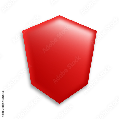 Red Shields and Badges in Various Shapes for Premium Recognition