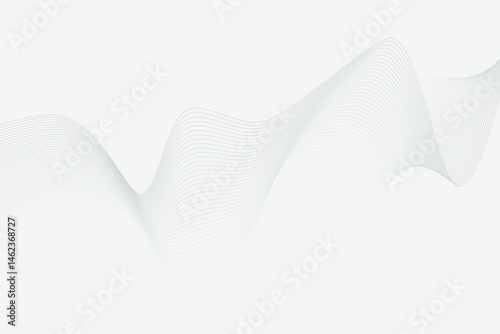 White background waves