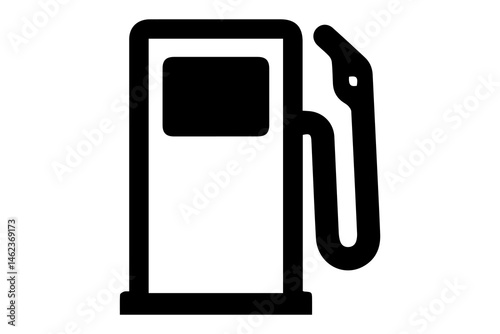 low fuel warning car driving icon vector illustration