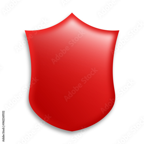Red Shields and Badges in Various Shapes for Premium Recognition