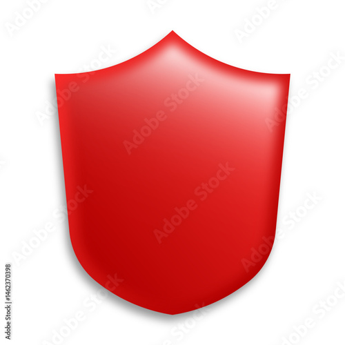 Red Shields and Badges in Various Shapes for Premium Recognition