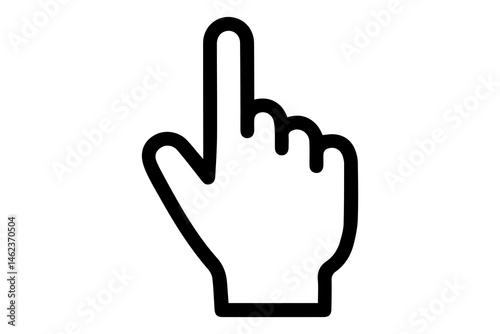 Hand cursor icon. Vector illustration.