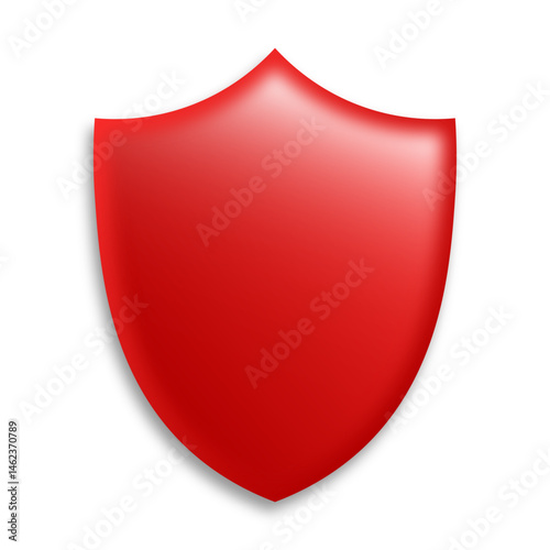 Red Shields and Badges in Various Shapes for Premium Recognition