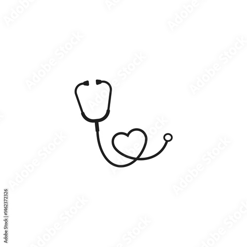 Stethoscope Art in Love Design