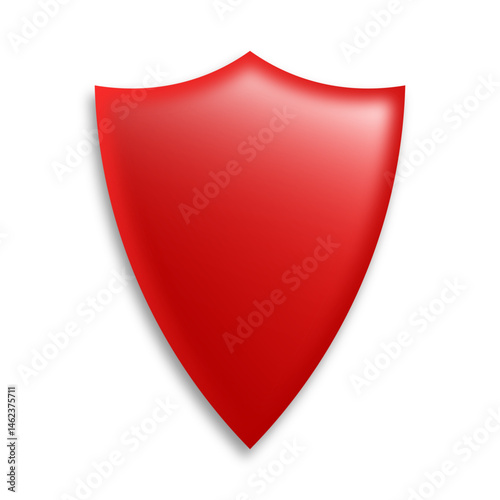 Red Shields and Badges in Various Shapes for Premium Recognition