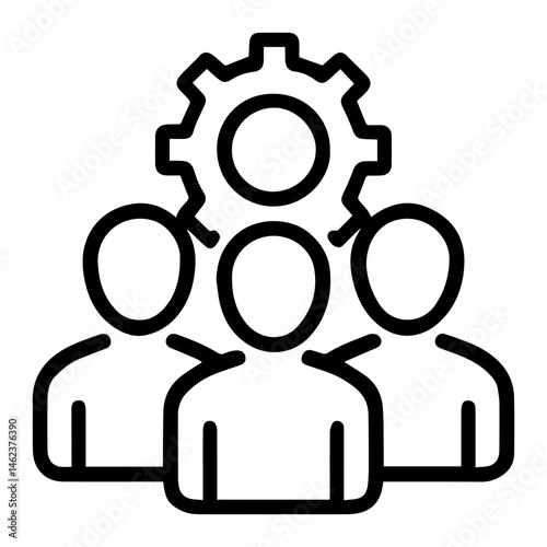 Teamwork icon on white background vector
Vector business icon