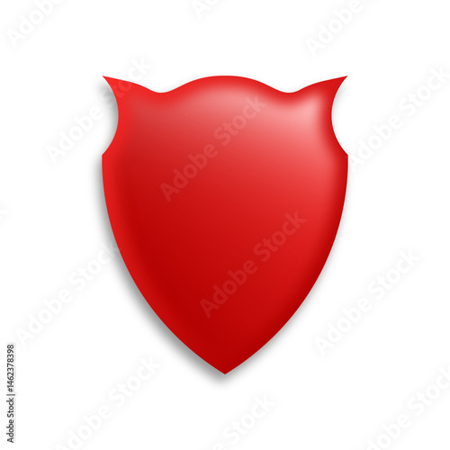 Red Shields and Badges in Various Shapes for Premium Recognition