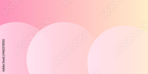 Minimalist banner background  pastel colorful  pink and yellow gradations modern