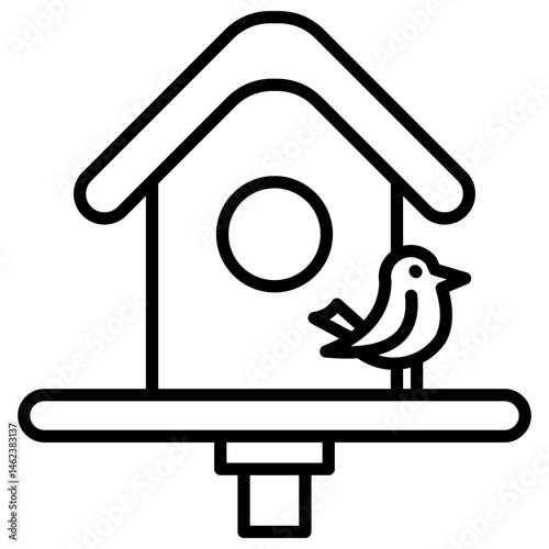 Bird House line icon