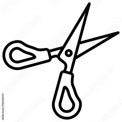 Scissors line icon