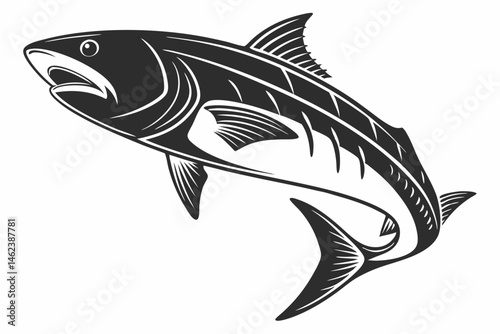 flatfish sihouette black vector