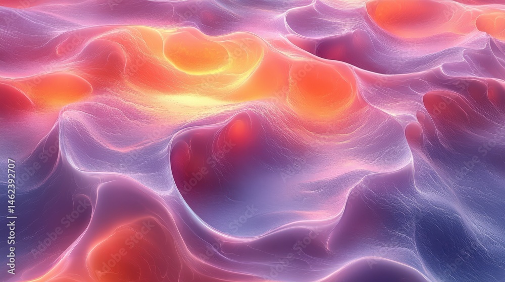 Fototapeta premium Abstract Colorful Waves of Light in Soft and Flowing Patterns