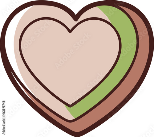 Heart shaped chocolate