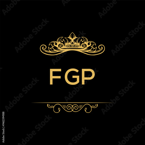 FGP letter logo creative design with vector graphic,