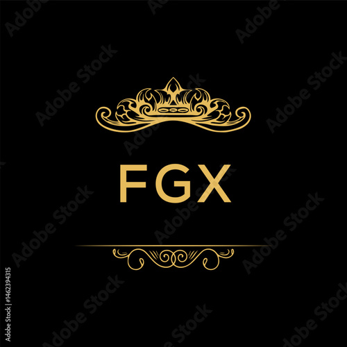 FGX letter logo creative design with vector graphic,