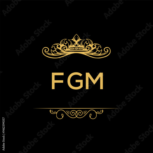 FGM letter logo creative design with vector graphic,