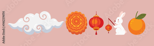 Celebrate the Mid-Autumn Festival, A Delightful Gathering of Icons